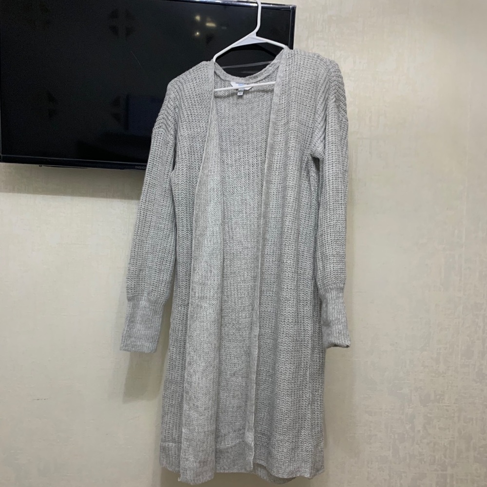 Long grey sweater